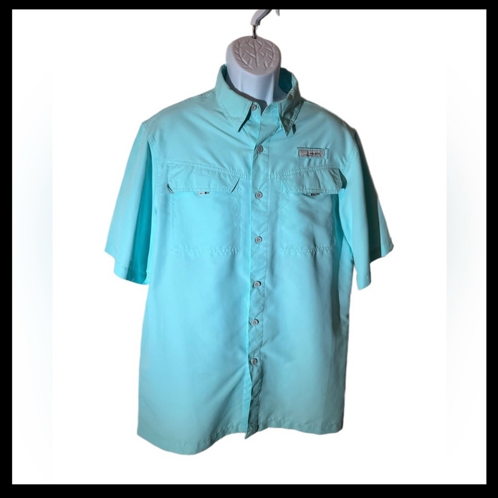 Habit Blue Casual Button Down Shirt